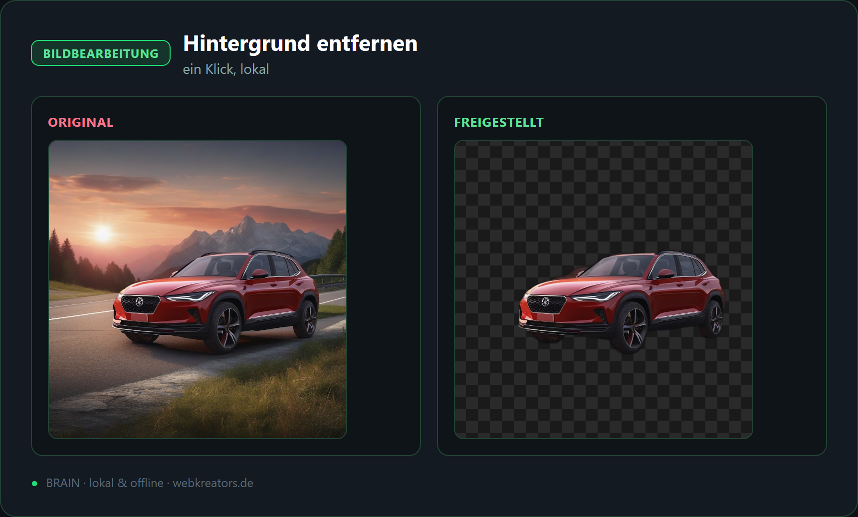 Hintergrund entfernen