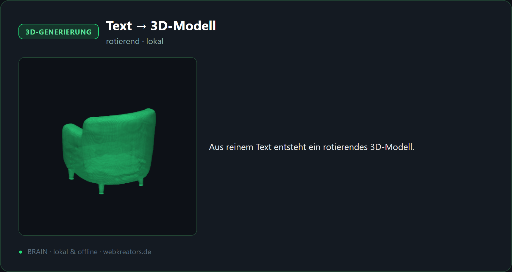 Text → 3D-Modell